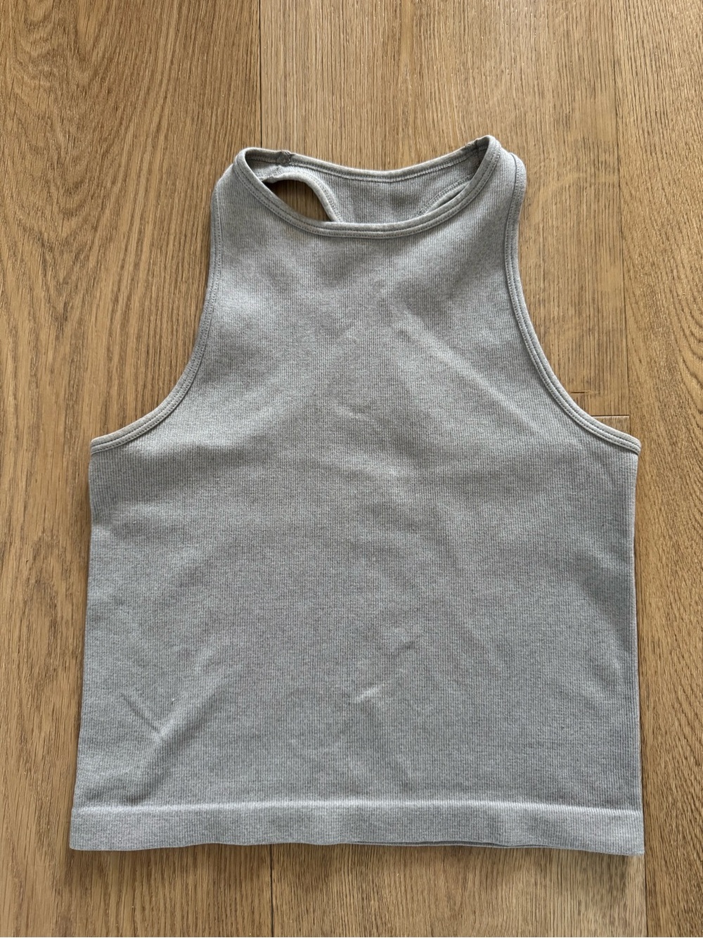 Intimately Free FP Free People Ribbed Tank Grey Small Racerback